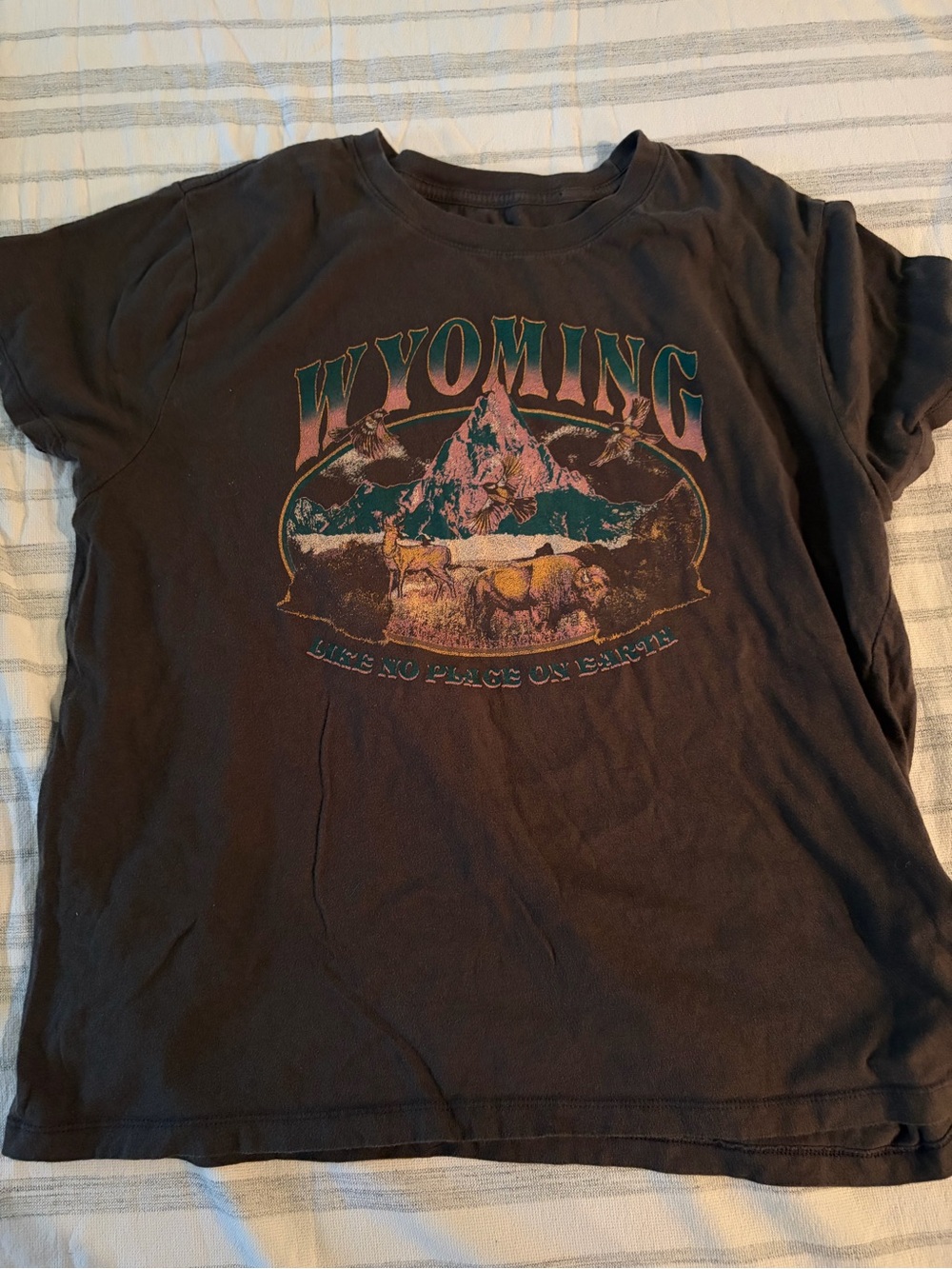 Mighty Fine Black Graphic Tee Tag XL